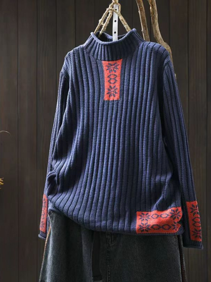 Cozy Women's Turtleneck Soft Knit Sweater | Eva Trends
