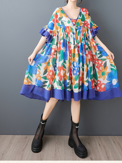Stylish Summer Floral Midi Dress for Women | Eva Trends