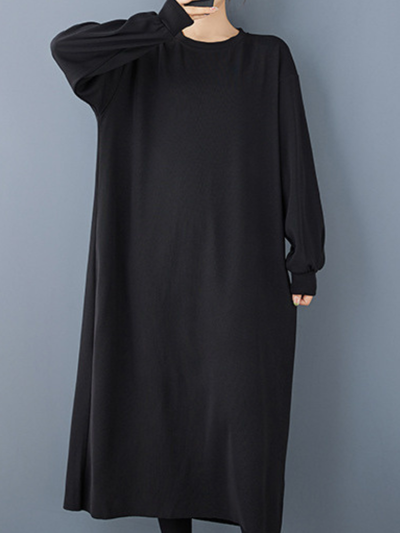 Chic & Cozy Women's Crew Neck Midi Dress | Eva Trends