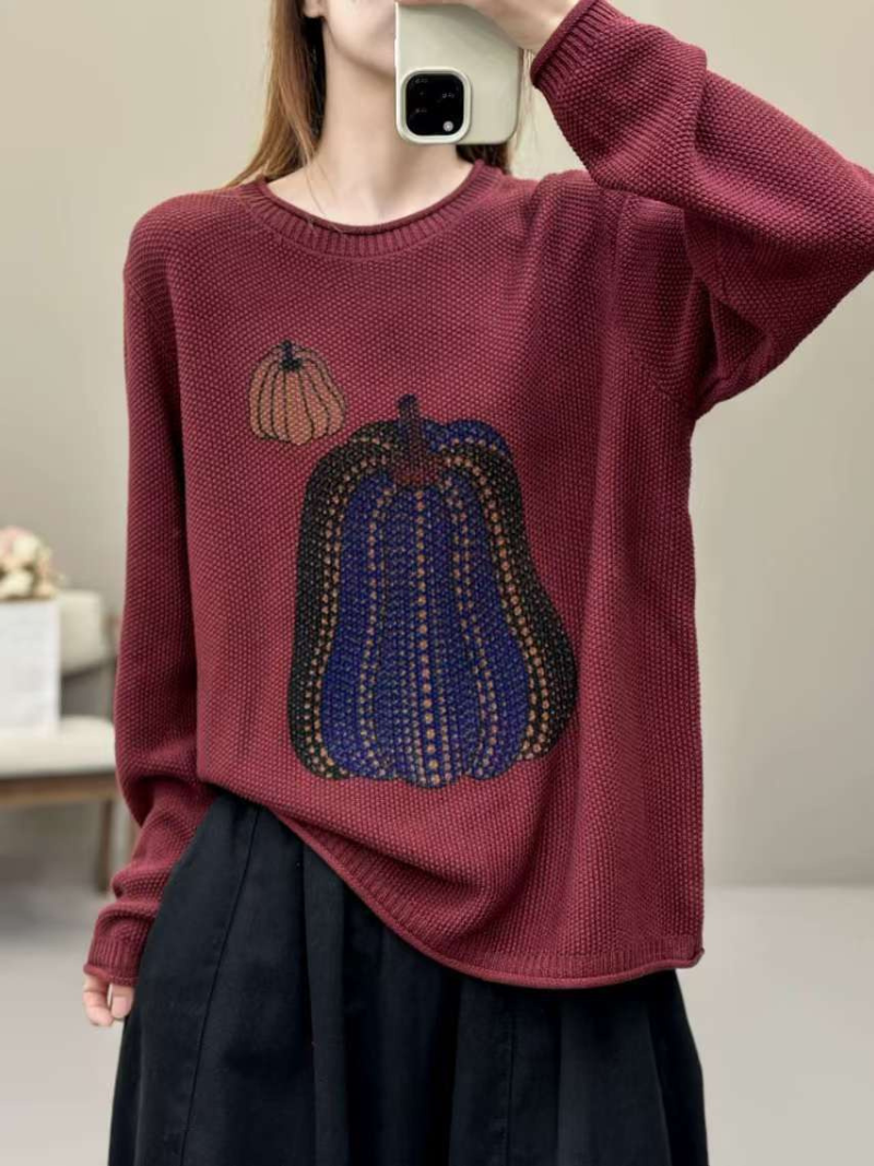 Women's Classic Everyday Wear T-Shirt  Crew Neck Sweater
