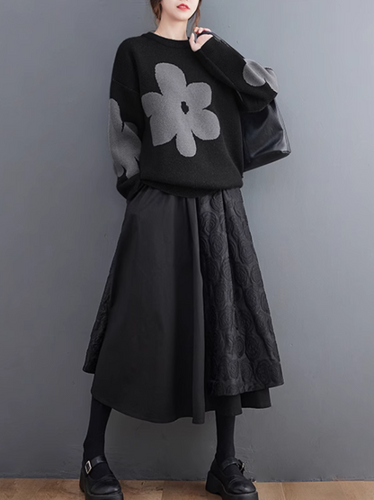Cozy Women's Floral Sweater - Chic & Trendy | Eva Trends