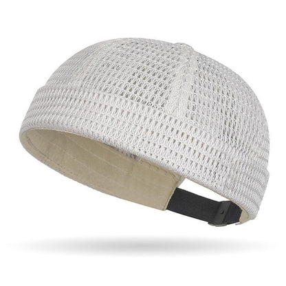 üî•Men‚Äôs Breathable Brimless Docker Hat ‚Äì Lightweight Mesh Skull Cap for Summer Outdoor Wear