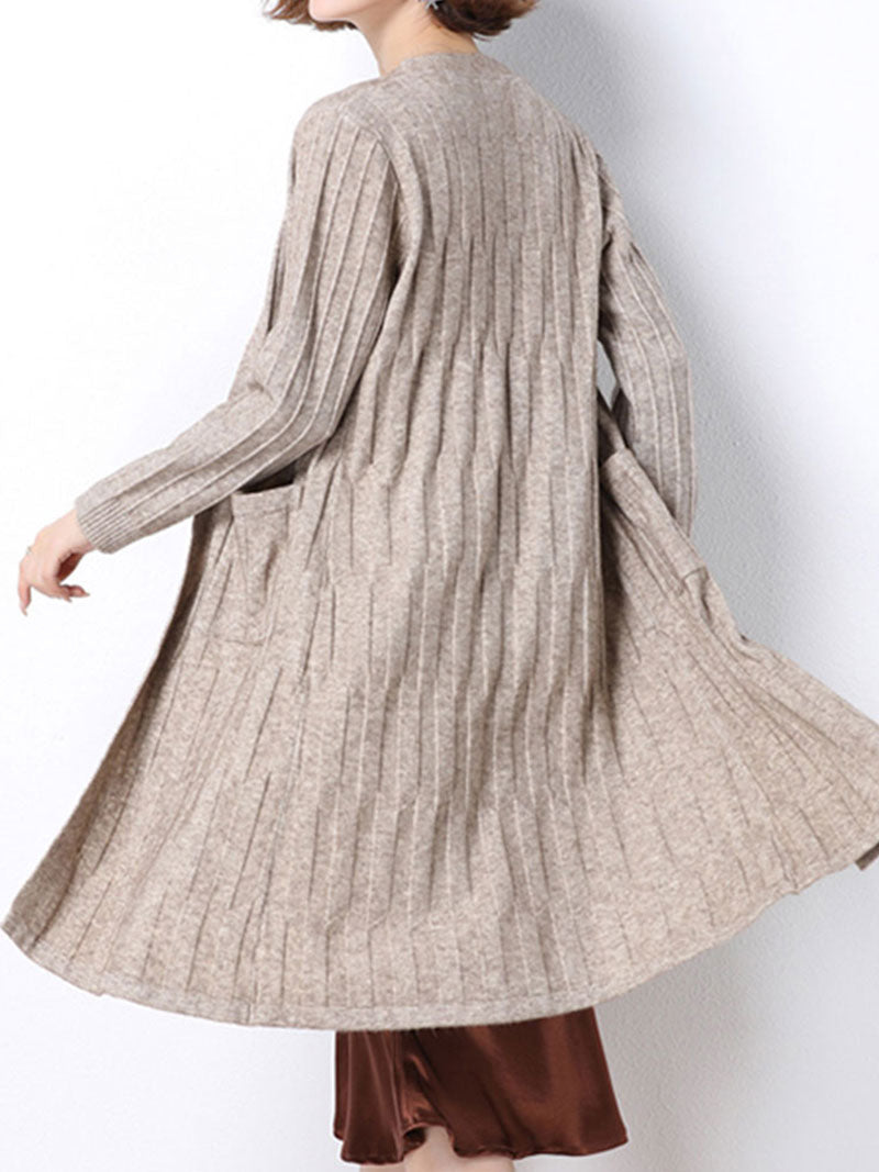 Chic Women's Long Knitted Cardigan | Eva Trends