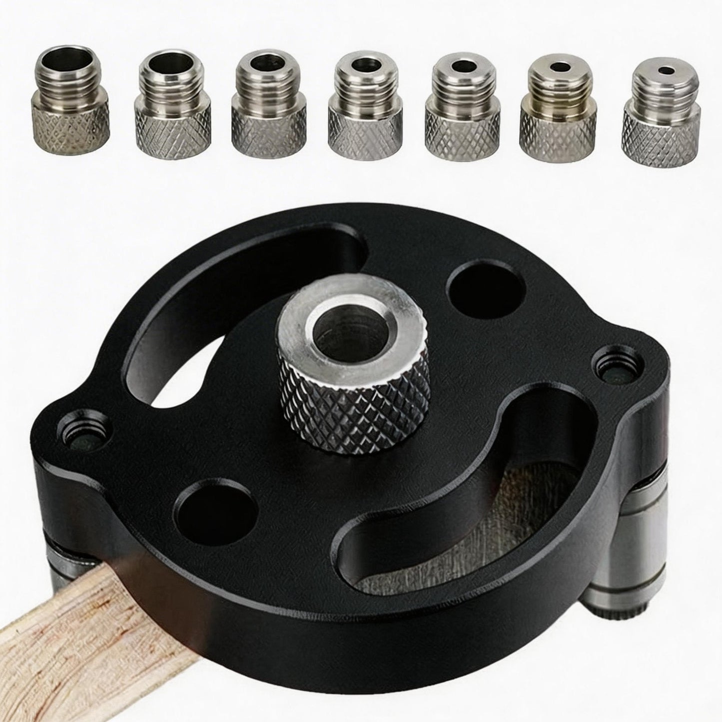 Self-Centering Doweling Jig‚Äî‚Äîwith free 8 Interchangeable Bushings