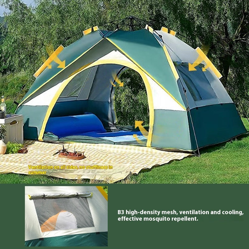 4-Season Automatic Pop-Up Camping Tent – 2-Person or 3–4 Person