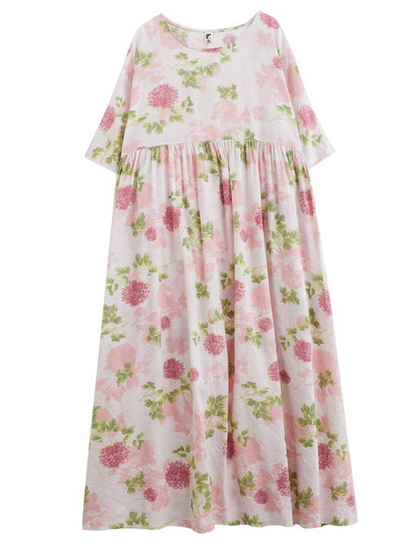 Chic Women's Summer Floral Printed Smock Dress | Eva Trends