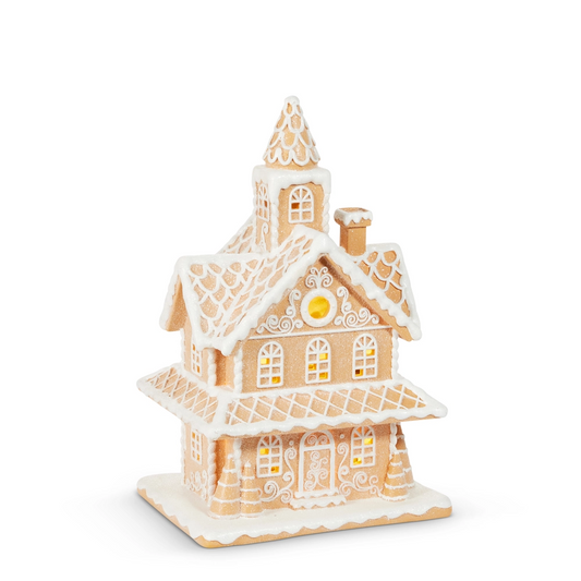 18.5” lighted gingerbread house