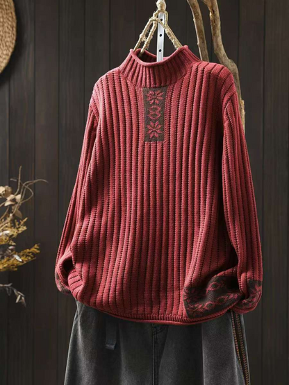 Cozy Women's Turtleneck Soft Knit Sweater | Eva Trends