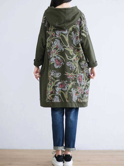 Comfy Women's Hooded Sweater Midi Dress | Eva Trends