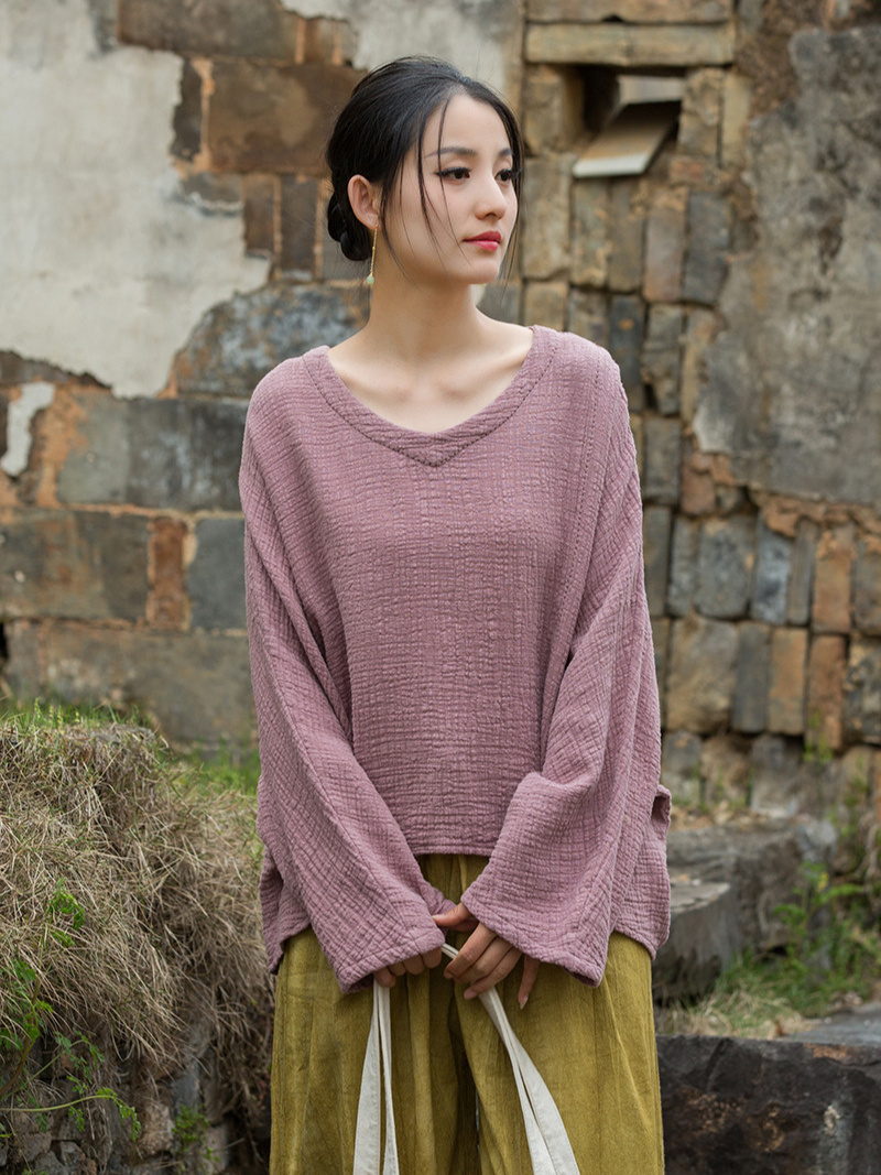 Stylish Women's Vintage Summer Loose Top | Eva Trens