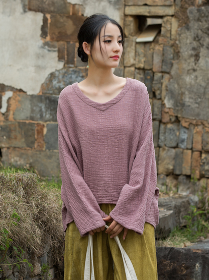 Stylish Women's Vintage Summer Loose Top | Eva Trens