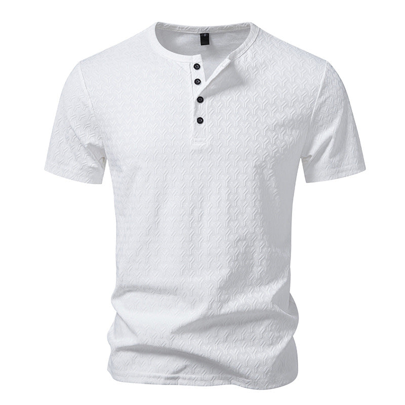 Men's Waffle Knit Slim Fit Short-Sleeve T-Shirt
