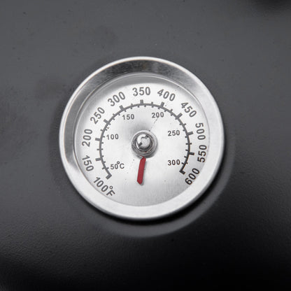 3-in-1 Vertical Charcoal BBQ Smoker Grill – Two-Tier, Built-In Thermometer