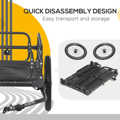 Bike Cargo Trailer & Wagon | 88 lb Capacity, Suspension & Triple Safety Visibility