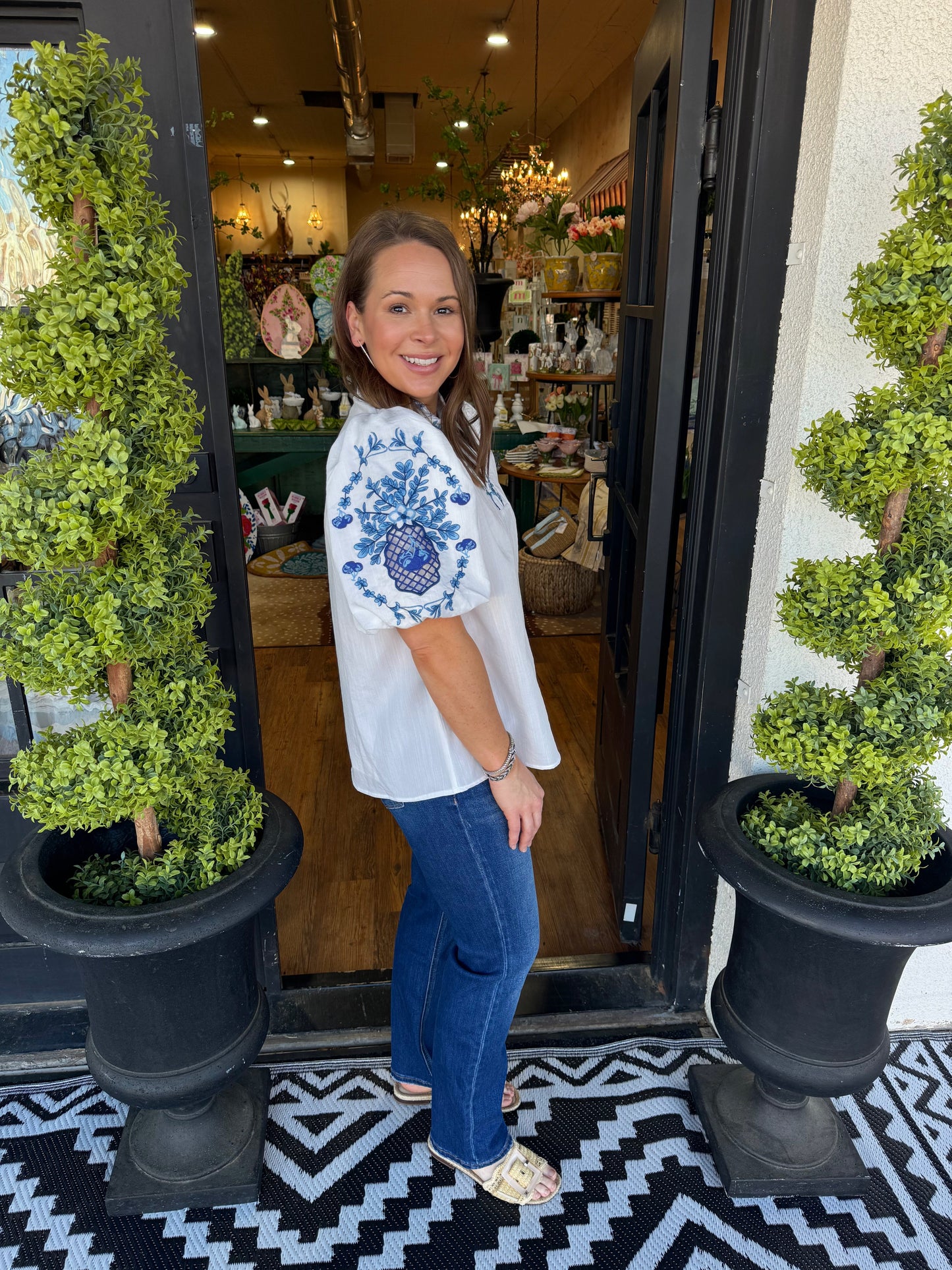 Kora Top Blue