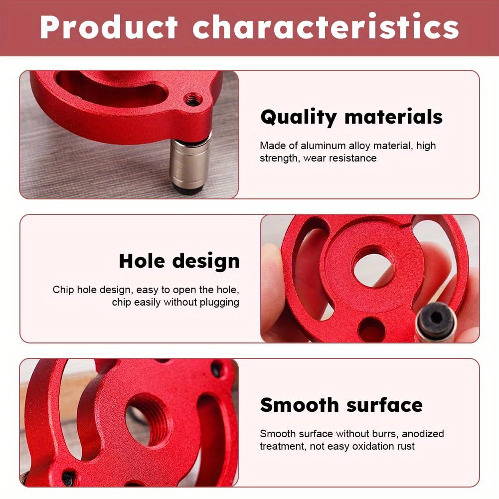 Self-Centering Doweling Jig‚Äî‚Äîwith free 8 Interchangeable Bushings