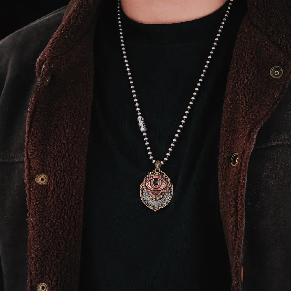 üëÅÔ∏è‚Äçüó®Ô∏èHandmade Tarot Vision Pendant: Connect to Cosmic Wisdom Anytime(Cheat Sheet Included)