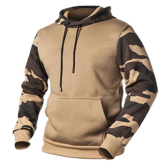 Men's Camouflage Pullover Sweatshirt – Casual Outdoor Sweatshirt