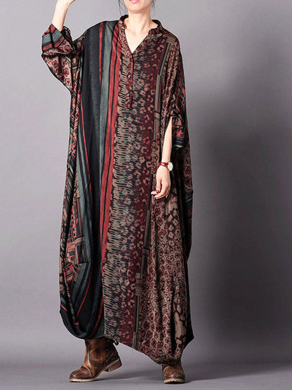 Elegant Women's Print Maxi Dress | Eva Trends