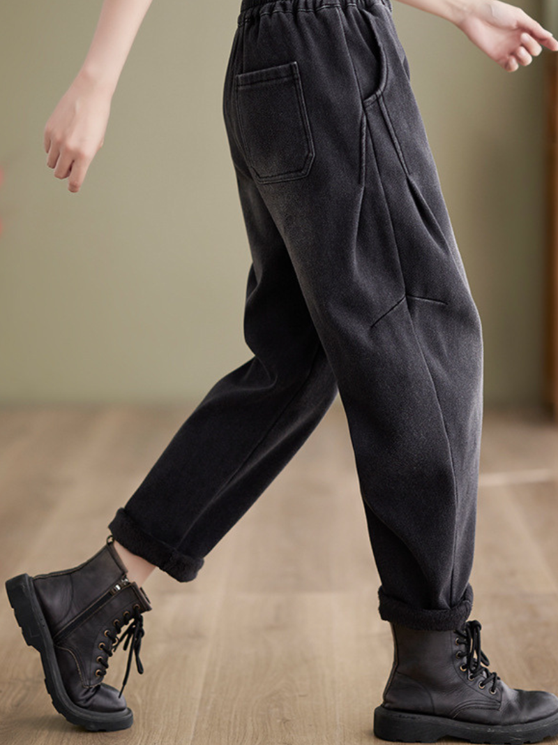 Women's Everyday Wear Stylish & Comfy Black Pocket Style Bottom