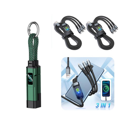 üî•Limited Time SALE 40% OFFüî•4-in-1 Digital Display Keychain Charging Cable
