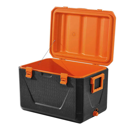 Portable Hard Cooler 63QT | 90-Can Capacity with Cup Holder