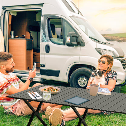 Foldable Roll-Up Camping Table – Lightweight Portable Outdoor Table