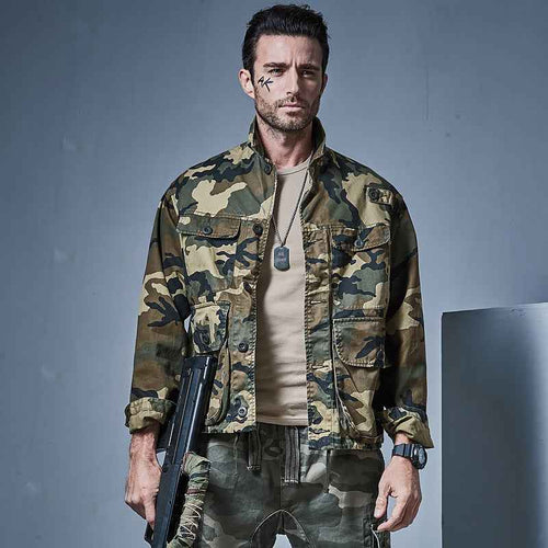 Men's Cotton Camouflage Jacket – Hunting & Outdoor Outerwear