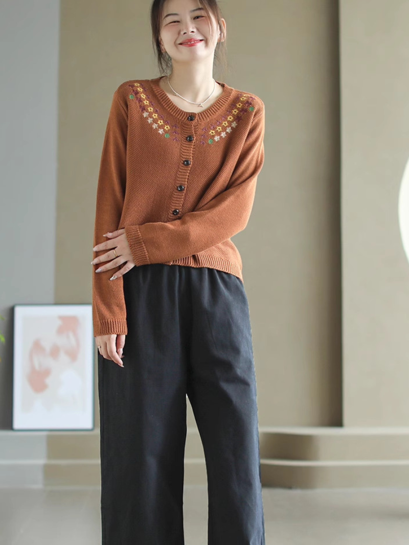 Classic Women's Soft Crew Neck Sweater | Eva Trends