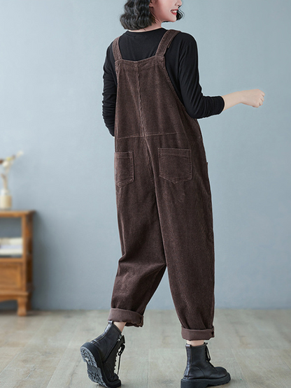 Bib Overalla - Casual Pocket Style | Eva Trends