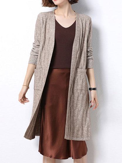 Chic Women's Long Knitted Cardigan | Eva Trends