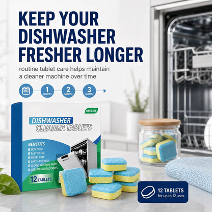 Dishwasher Cleaner Tablets 12-Pack