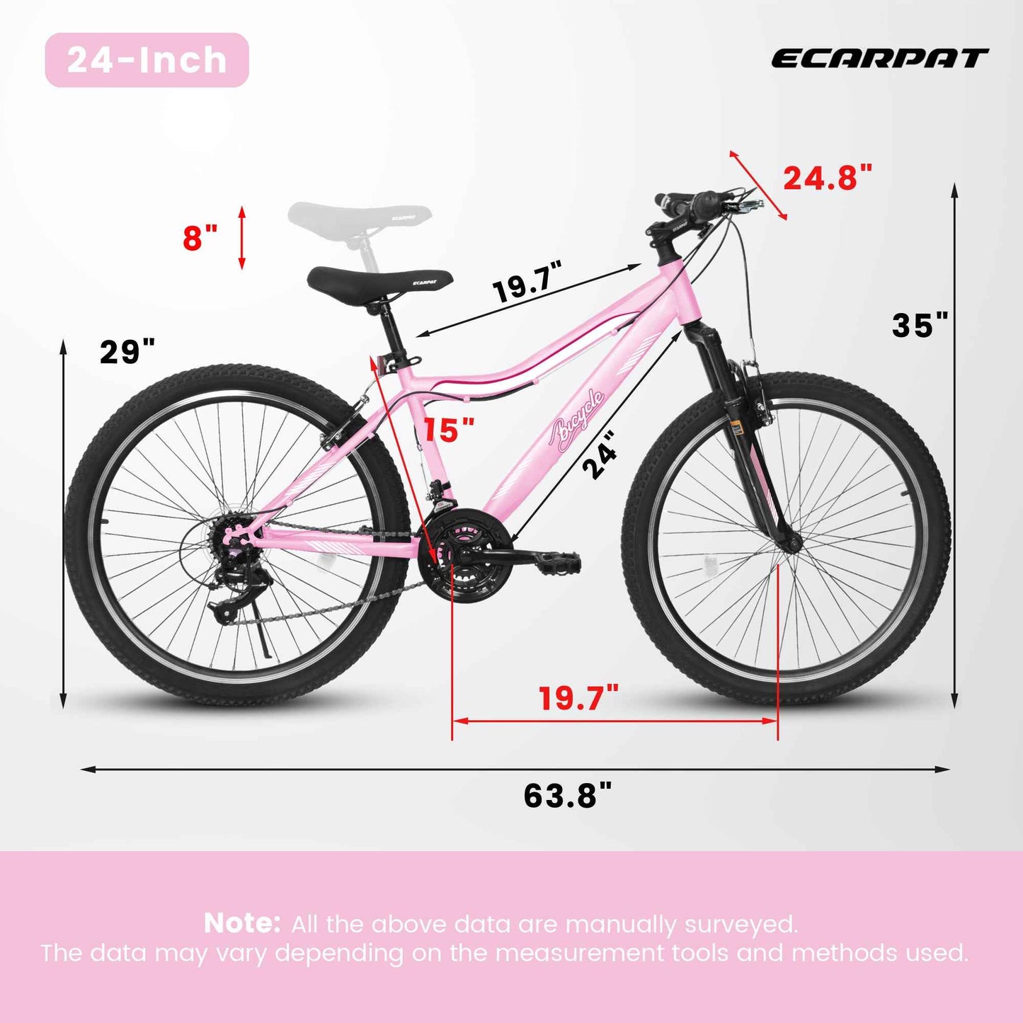 Mountain Bike for Men, Women & Teens | 21-Speed, Dual V-Brakes & Front Suspension