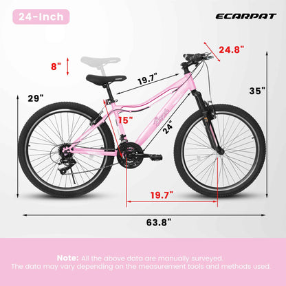Mountain Bike for Men, Women & Teens | 21-Speed, Dual V-Brakes & Front Suspension