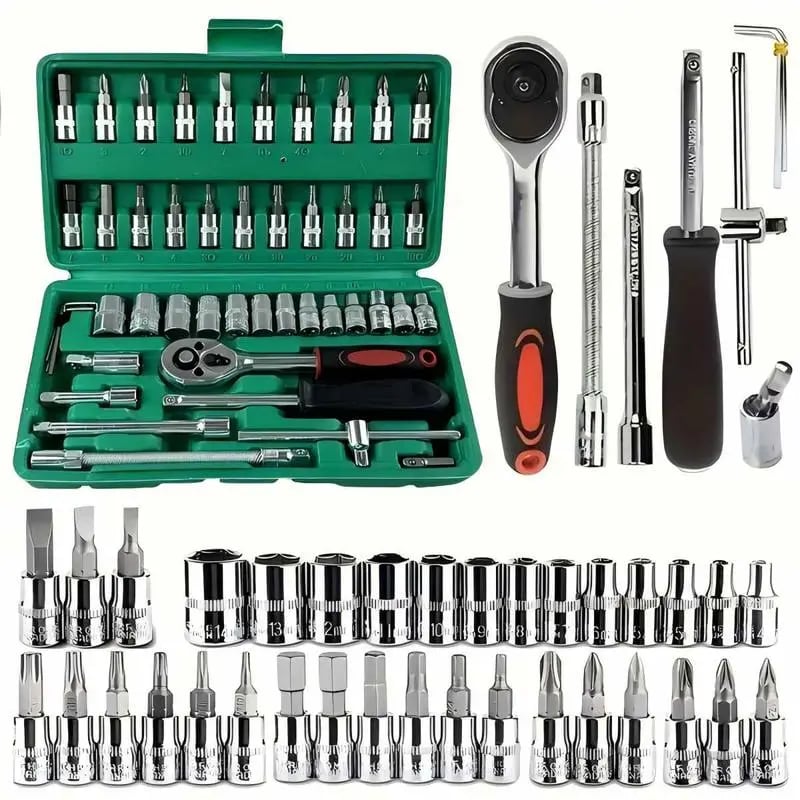 Dailyardtool¬Æ 46Pcs Car Repair Machinery Tools Set