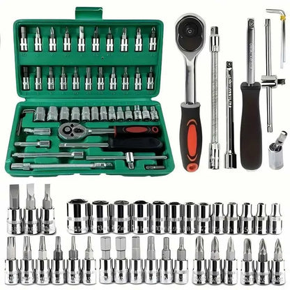 Dailyardtool¬Æ 46Pcs Car Repair Machinery Tools Set