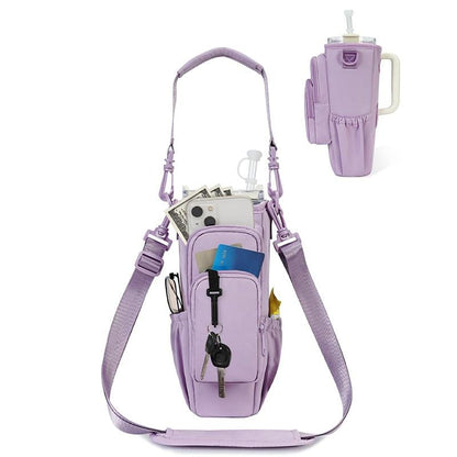 üî•Water Bottle Carrier Bag for 40oz Tumbler ‚Äì Insulated Crossbody Holder