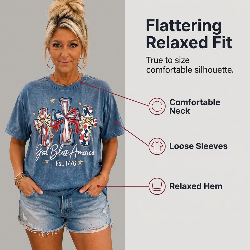 ‚≠ê God Bless America Women T-Shirt - Vintage 250th Anniversary USA Gift TeeüéÜ