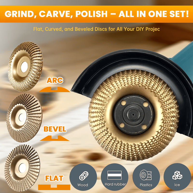 ‚öíÔ∏èHeavy-Duty Wood Carving Disc Set (3PCS)