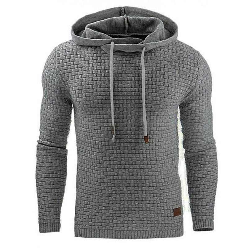 Men's Pullover Hoodie Sweatshirt – 9 Colors, Sizes S–3XL, Cotton Blend