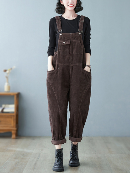 Bib Overalla - Casual Pocket Style | Eva Trends