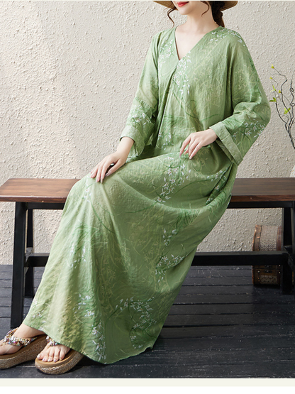 Women's  Summer Spirit and Bold Style Kaftan Dress