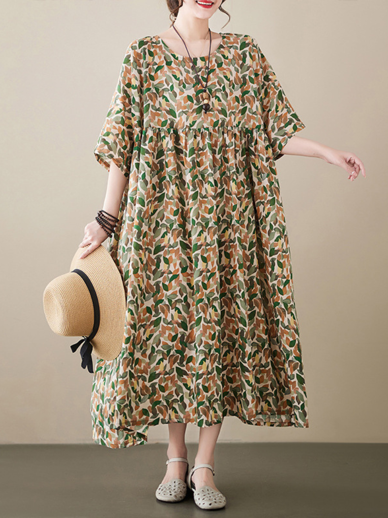 Ever-Pretty Women's Round Neck Smock Dress