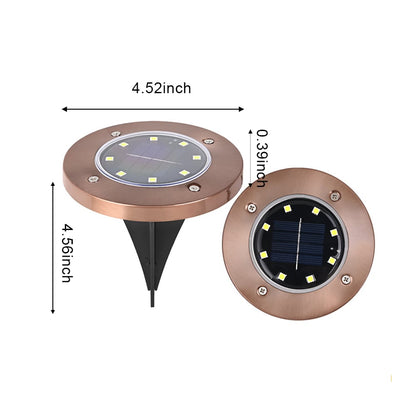 ‚òÄÔ∏è Solar Powered 8-LED Ground Lights | Outdoor Pathway Lighting