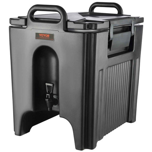 10-Gallon Insulated Beverage Dispenser | Hot & Cold, Two-Stage Spigot