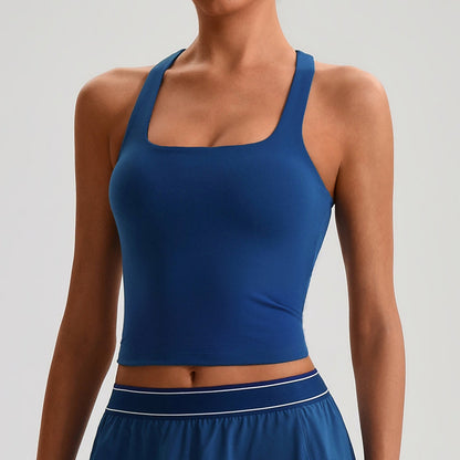 Women's Longline Sports Bra – High-Coverage Active Bra for Yoga & Gym