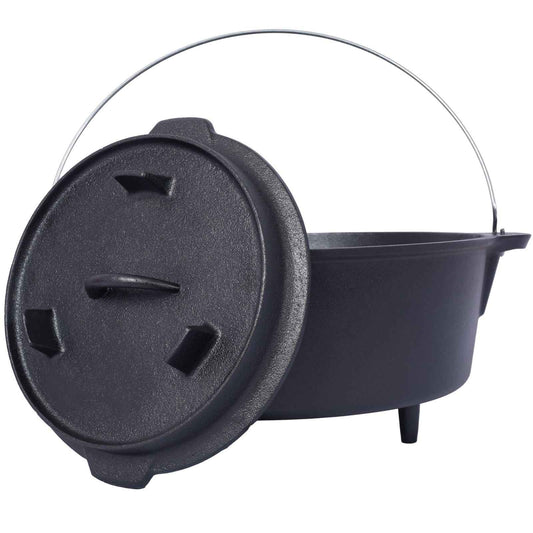 Pre-Seasoned Cast Iron Dutch Oven – Camp Cooking & Outdoor Baking