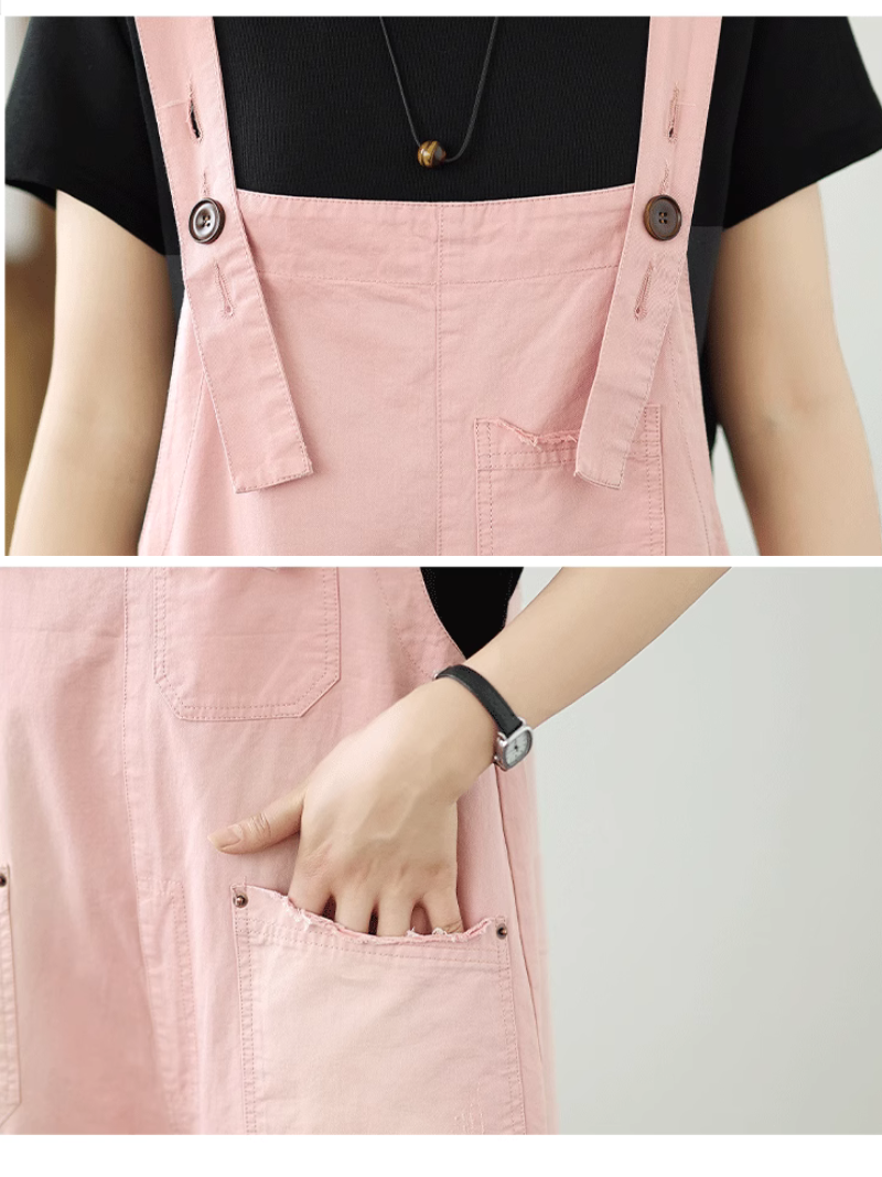 Light & Versatile Women's Summer Loose Fit Dungarees | Eva Trends