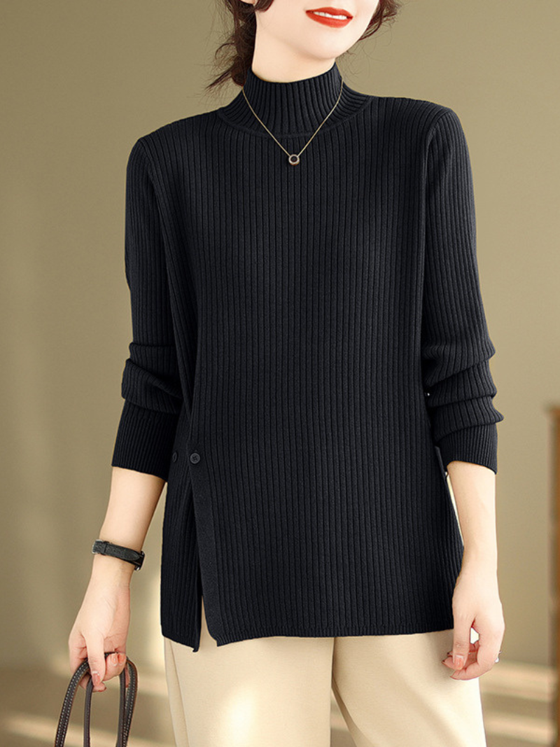 Cozy Women's Knitted Turtleneck Sweater | Eva Trends
