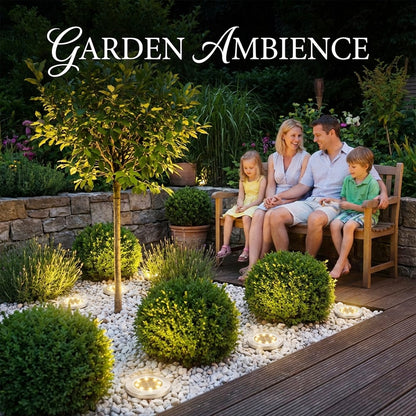 ‚òÄÔ∏è Solar Powered 8-LED Ground Lights | Outdoor Pathway Lighting